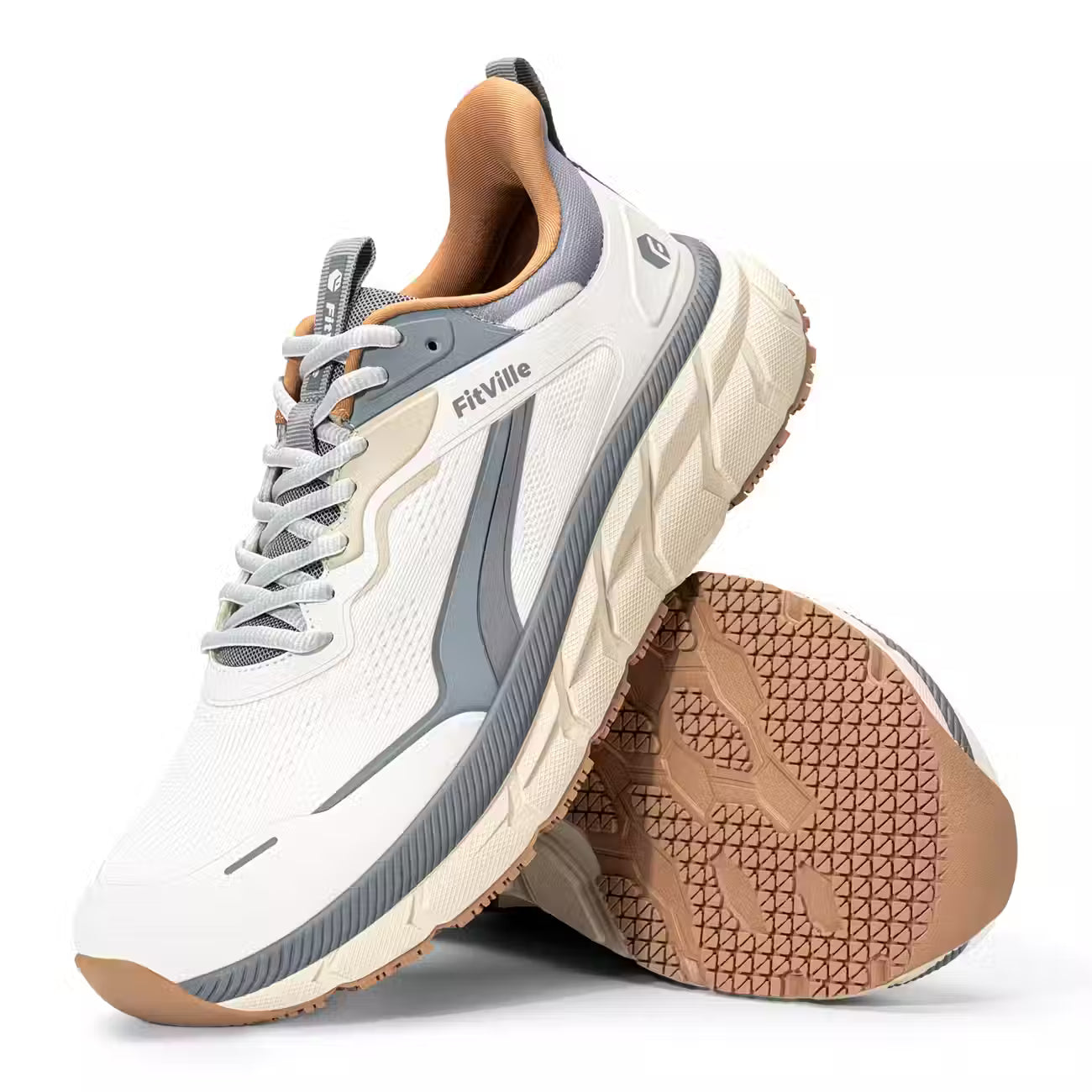 Men's Wide Fit Sneaker Wide Toe Breathable Lightweight Walking Running Jogging Lace Up Exercise Gym All Season Trainers