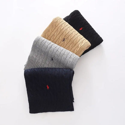 Ralph Lauren Unisex Cable Knit Scarf