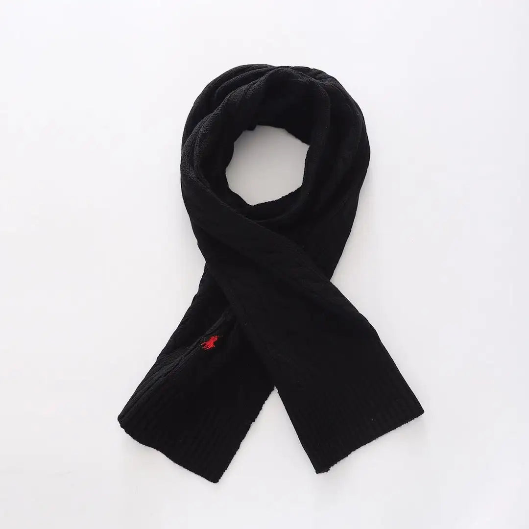 Ralph Lauren Unisex Cable Knit Scarf