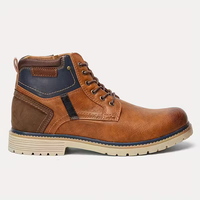 Men's Vintage Boots Rubber Sole Inner Zipper