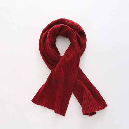 Ralph Lauren Unisex Cable Knit Scarf