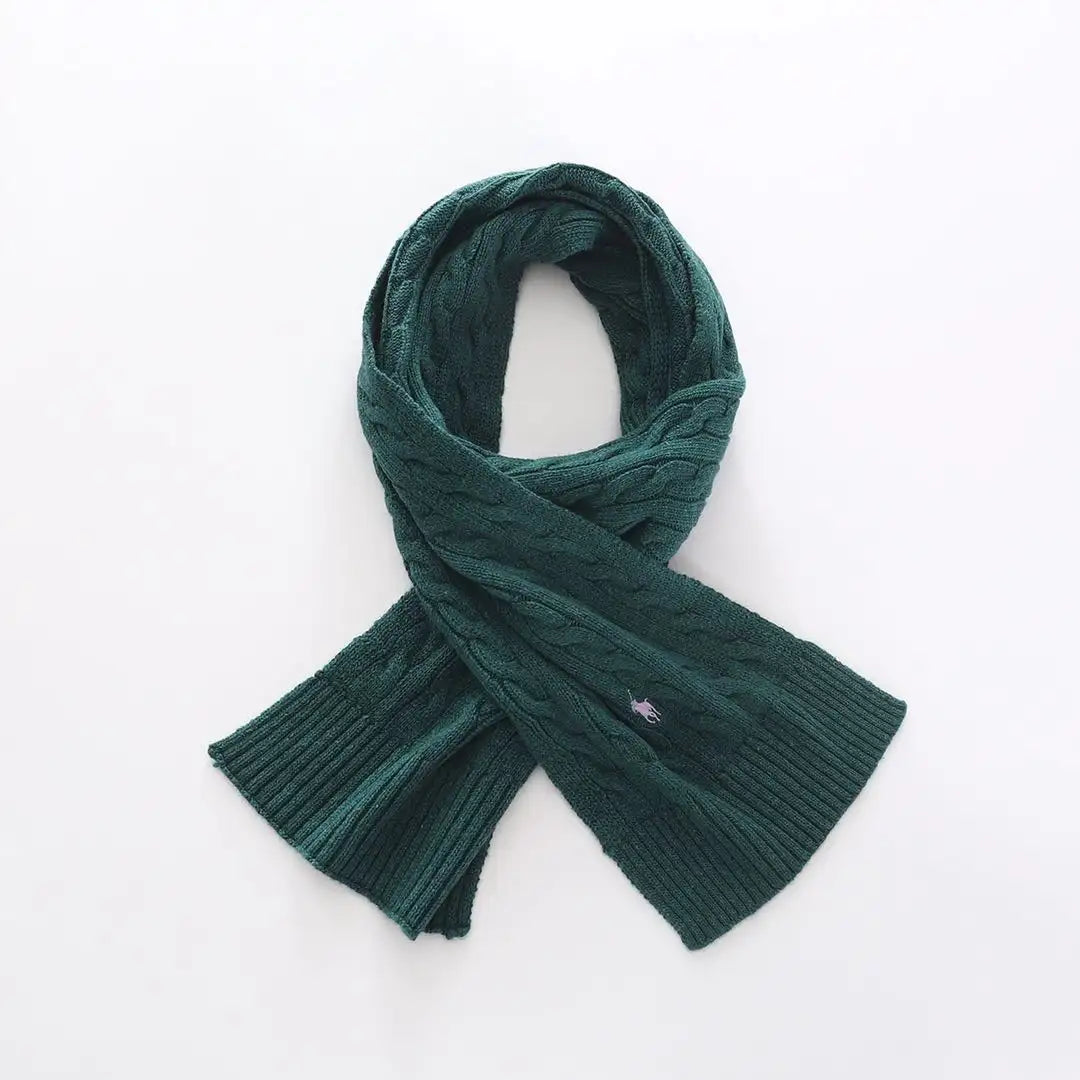 Ralph Lauren Unisex Cable Knit Scarf