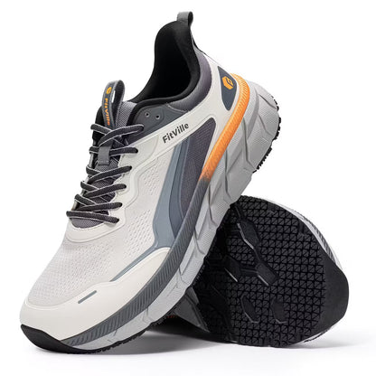 Men's Wide Fit Sneaker Wide Toe Breathable Lightweight Walking Running Jogging Lace Up Exercise Gym All Season Trainers