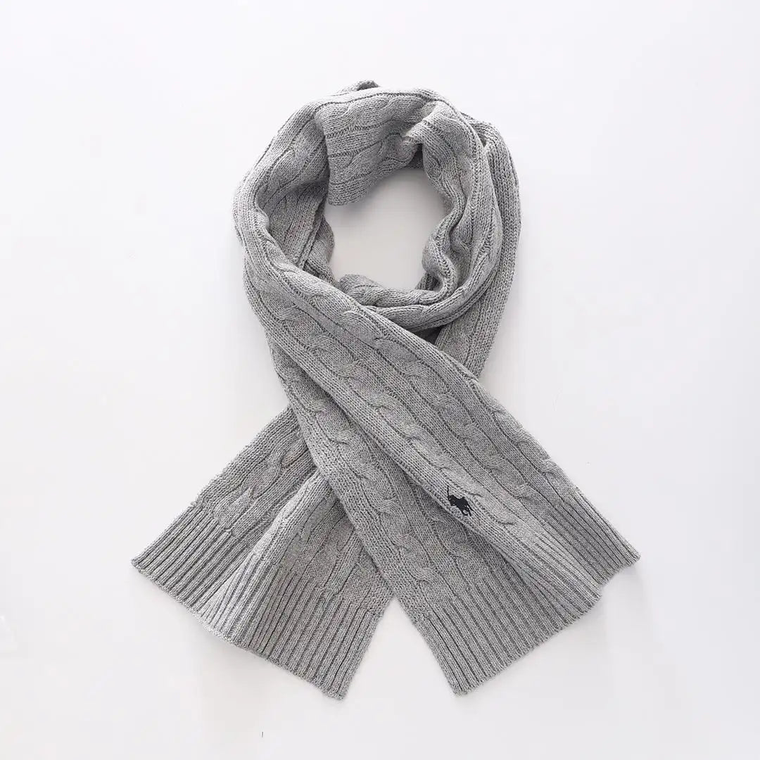 Ralph Lauren Unisex Cable Knit Scarf