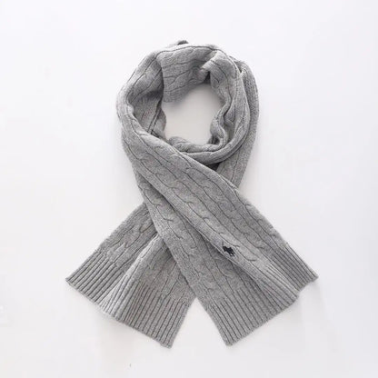 Ralph Lauren Unisex Cable Knit Scarf