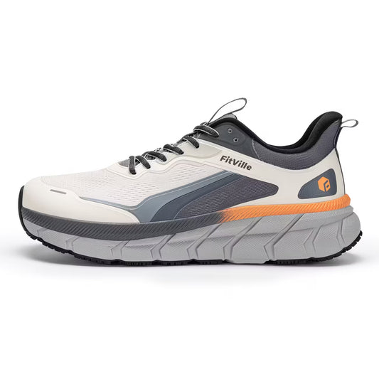 Men's Wide Fit Sneaker Wide Toe Breathable Lightweight Walking Running Jogging Lace Up Exercise Gym All Season Trainers