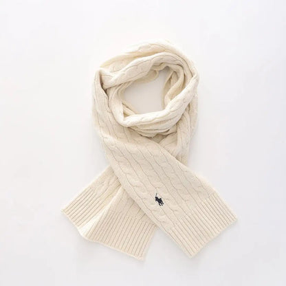 Ralph Lauren Unisex Cable Knit Scarf