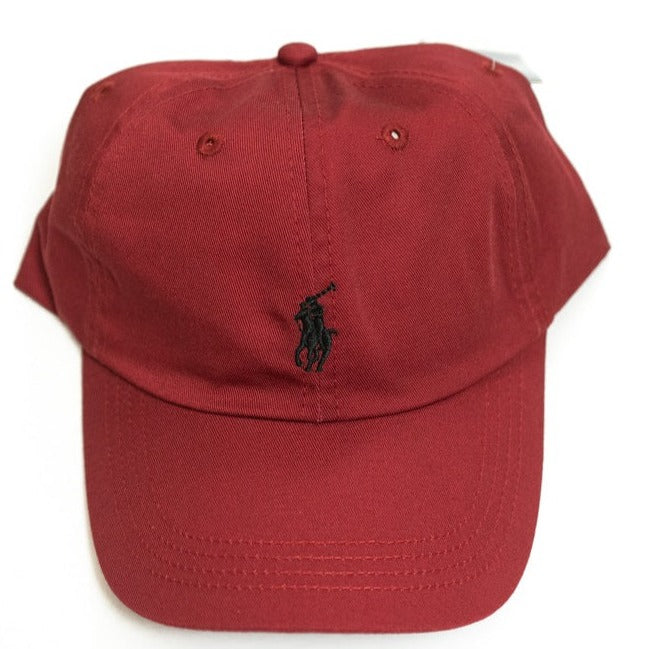 Ralph Lauren Unisex Cap In Burgundy Colour With Black Pony