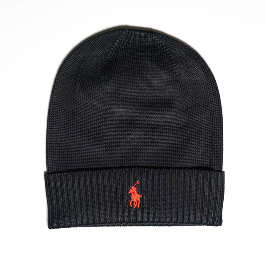 Ralph Lauren Unisex Winter Black Beanie Hat