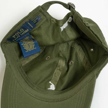 Ralph Lauren Unisex Olive With White Pony Cap