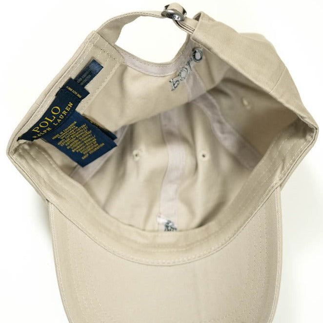 Ralph Lauren Unisex Beige Cap With Red Pony