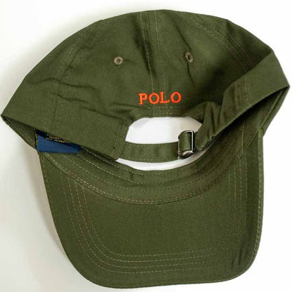 Ralph Lauren Unisex Olive With Red Pony Cap