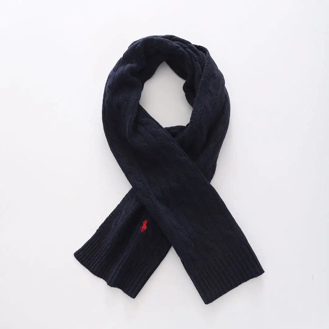 Ralph Lauren Unisex Cable Knit Scarf