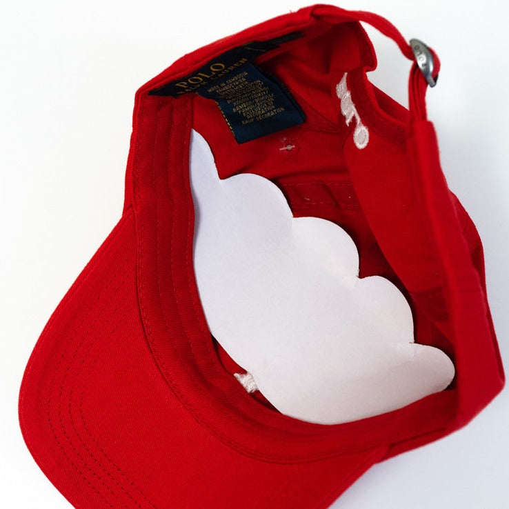 Ralph Lauren Unisex Cap Red With White Pony