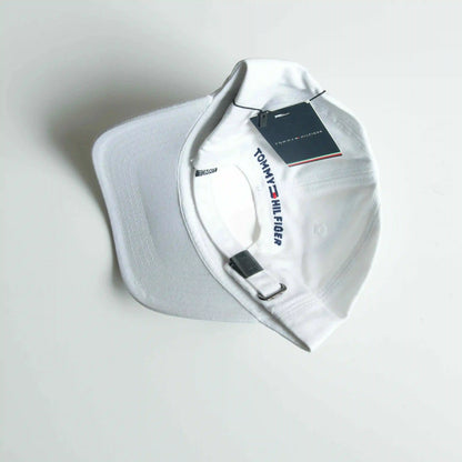 Tommy Hilfiger Unisex Baseball White Cotton Cap