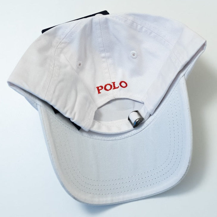 Ralph Lauren Unisex Cap White With Red Pony