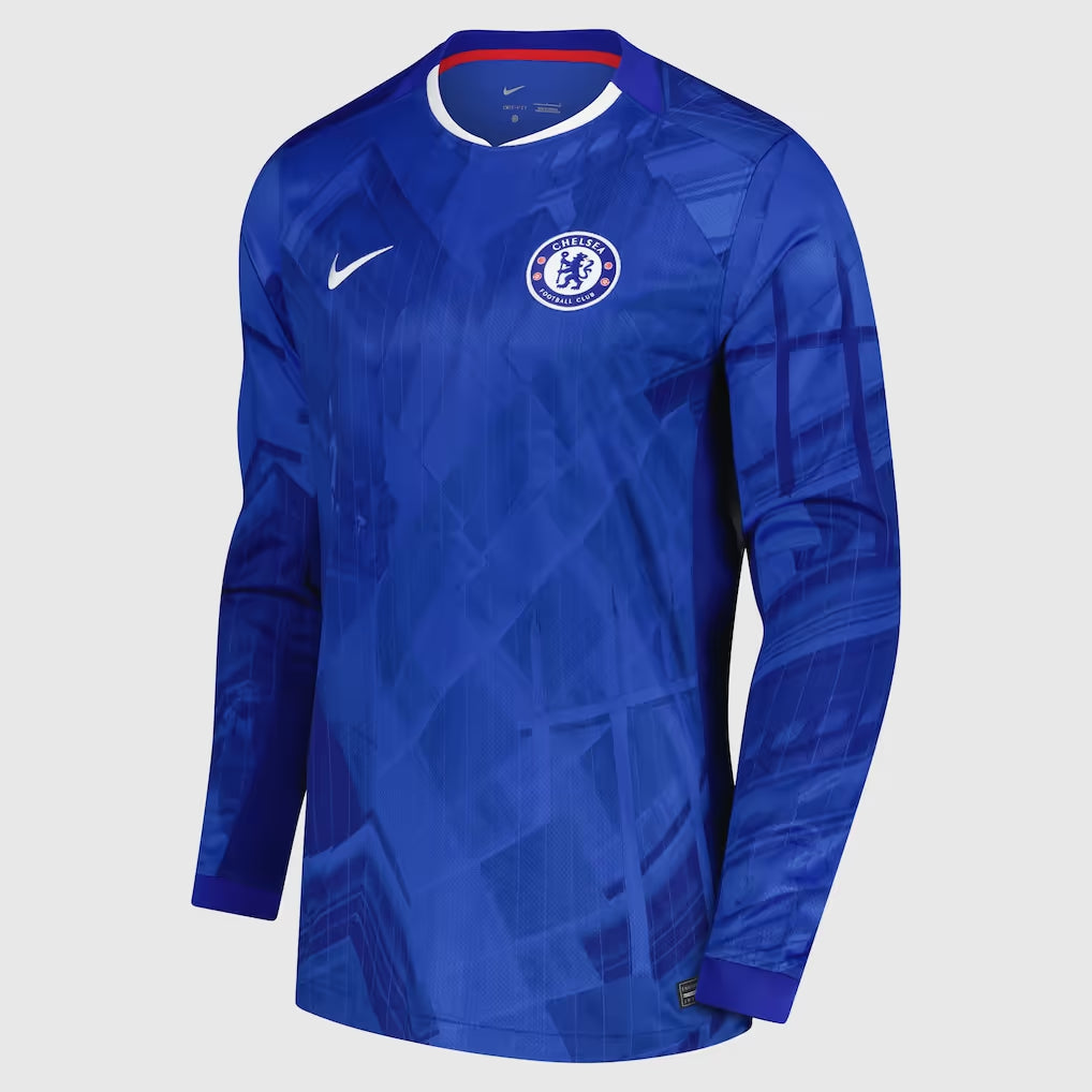 Nike Chelsea FC Home Stadium 2025-2026 Long Sleeve Jersey Shirt